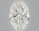 1.55ct Oval Lab Grown Diamond (Colour E, Clarity VVS2, IGI Certified)