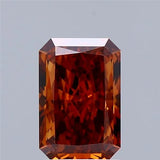 1.57ct Radiant Lab Grown Diamond (Colour Fancy Vivid Orange, Clarity VS1, IGI Certified)