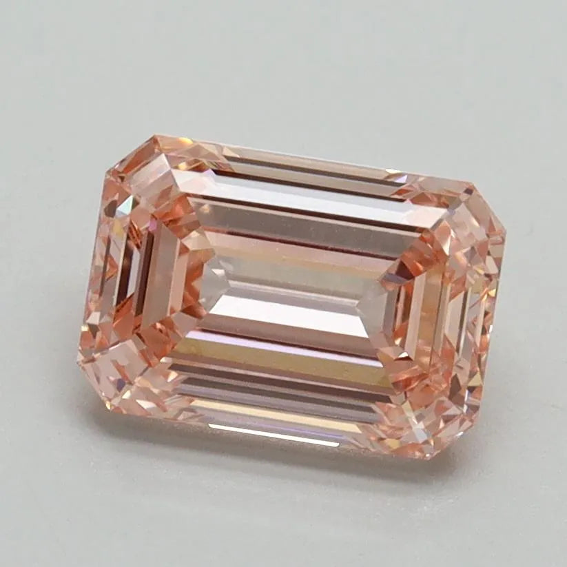 1.59ct Emerald Lab Grown Diamond (Colour Fancy Intense Pink, Clarity VVS2, IGI Certified)