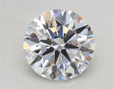 2.13ct Round Lab Grown Diamond (Colour D, Clarity IF, Cut EX, GIA Certified)