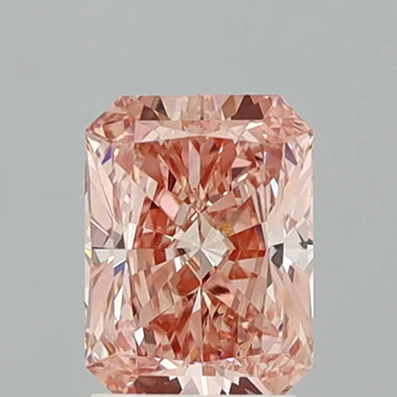 2.00ct Radiant Lab Grown Diamond (Colour Fancy Intense Brownish Pink, Clarity VS1, IGI Certified)
