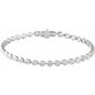 14K Gold 4 9/10 CTW Lab-Grown Diamond Line Bracelet – 7"