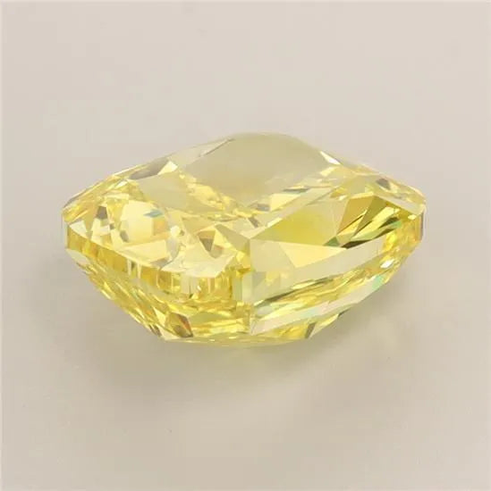 3.04ct Cushion brilliant Lab Grown Diamond (Colour Fancy Vivid Yellow, Clarity VS1, IGI Certified)