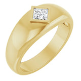 14K Yellow 1/4 CT Lab-Grown Diamond Band