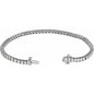 14K White Gold 4 CTW  Diamond Tennis Bracelet – 7"