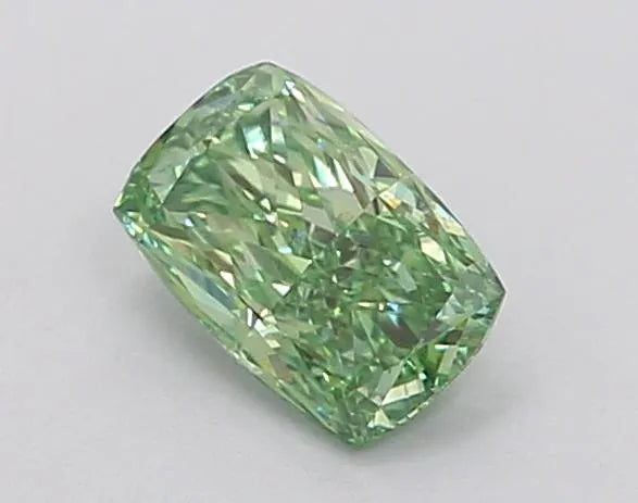 0.51ct Cushion modified Lab Grown Diamond (Colour Fancy Vivid Green, Clarity VS2, IGI Certified)