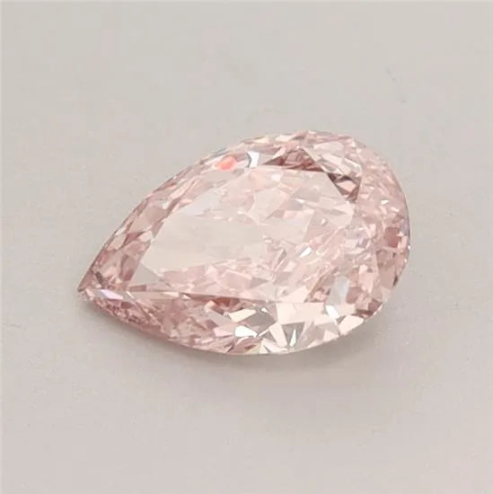 0.53ct Pear Lab Grown Diamond (Colour Fancy Intense Brownish Pink, Clarity VVS2, IGI Certified)