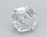 1.01ct Hexagonal Lab Grown Diamond (Colour D, Clarity VVS2, IGI Certified)