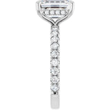 2 CT Lab Grown Diamond Accented Engagement Ring – IGI Certified | 14K White Gold