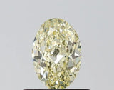 0.68ct Oval Lab Grown Diamond (Colour Fancy Yellow, Clarity VS2, Cut GD, IGI Certified)