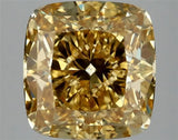 5.00ct Cushion modified Lab Grown Diamond (Colour Fancy Vivid Yellow, Clarity VS1, IGI Certified)