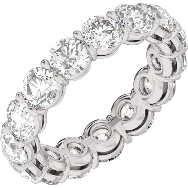 14K 5 CTW Lab-Grown Diamond Low Profile Eternity Band