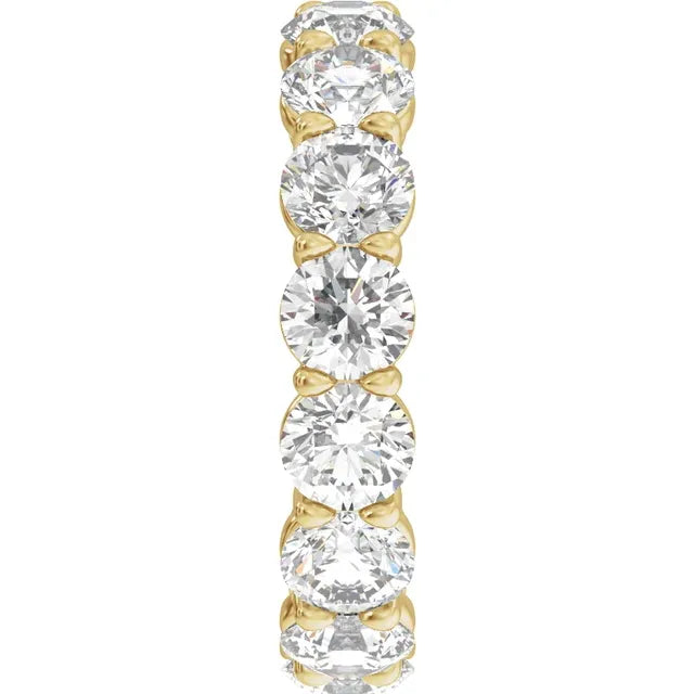 14K 5 CTW Lab-Grown Diamond Low Profile Eternity Band