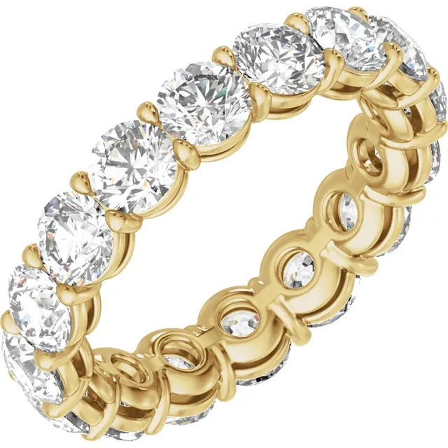 14K 5 CTW Lab-Grown Diamond Low Profile Eternity Band