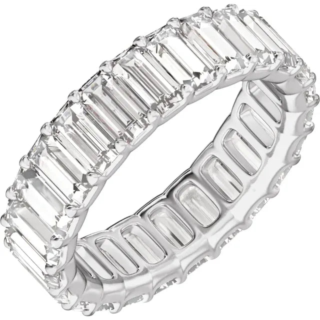 14K 5 CTW Lab-Grown Diamond Low Profile Eternity Band