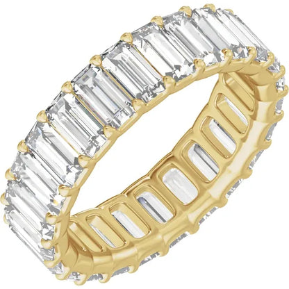 14K 5 CTW Lab-Grown Diamond Low Profile Eternity Band