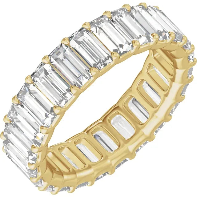 14K 5 CTW Lab-Grown Diamond Low Profile Eternity Band