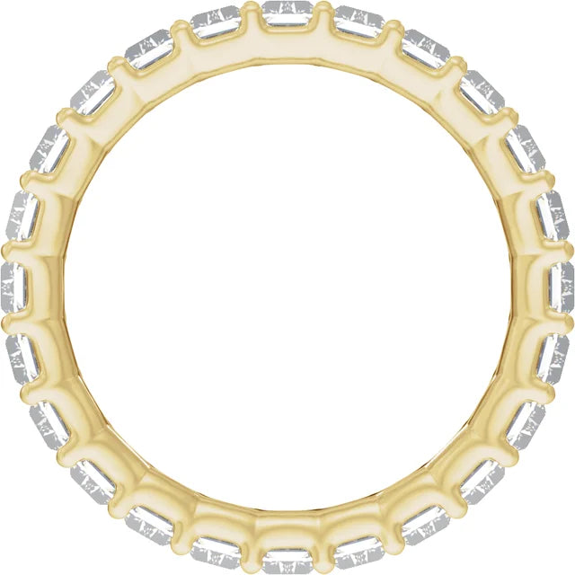 14K 5 CTW Lab-Grown Diamond Low Profile Eternity Band