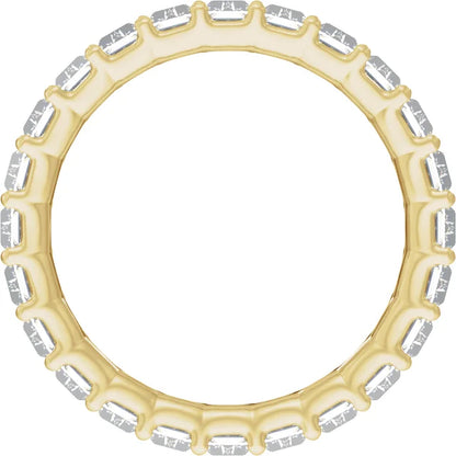 14K 5 CTW Lab-Grown Diamond Low Profile Eternity Band