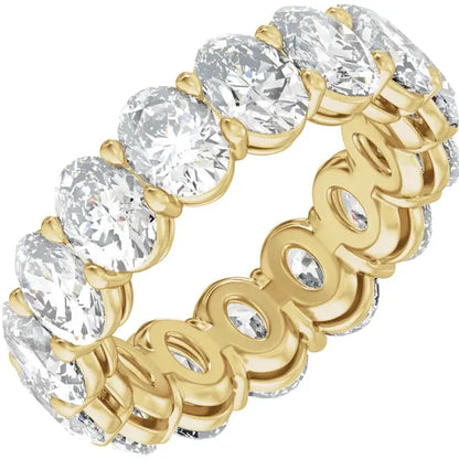 14K 5 CTW Lab-Grown Diamond Low Profile Eternity Band