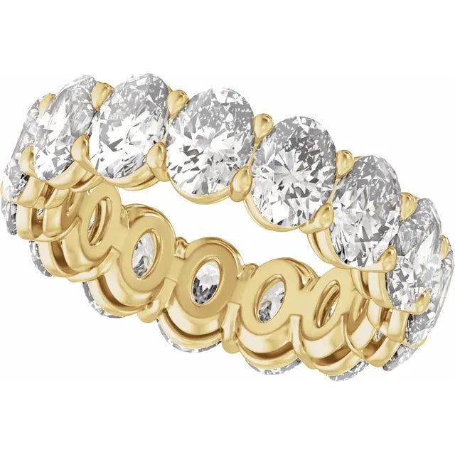 14K 5 CTW Lab-Grown Diamond Low Profile Eternity Band