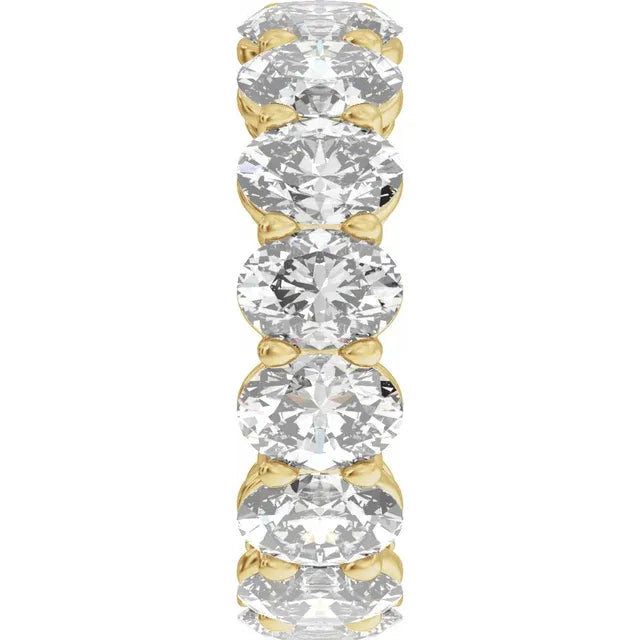 14K 5 CTW Lab-Grown Diamond Low Profile Eternity Band