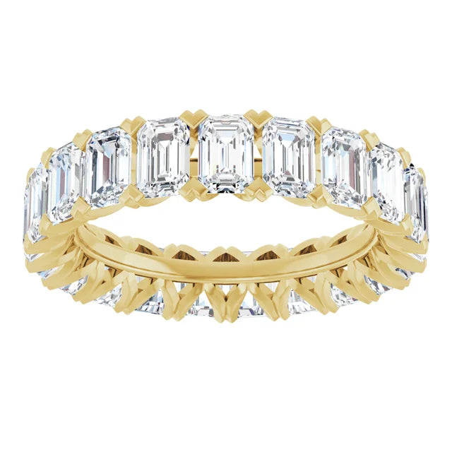 14K Yellow Gold Lab-Grown Diamond Eternity Band – 5 1/3 CTW (Size 7)