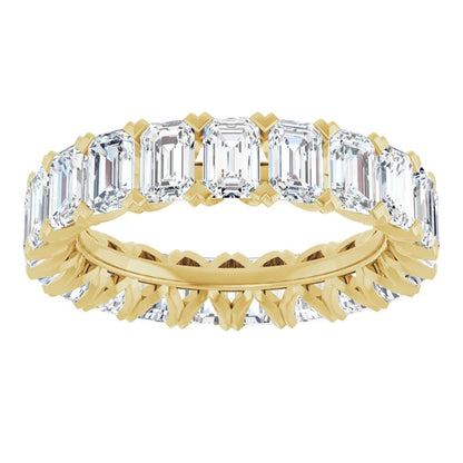 14K Yellow Gold Lab-Grown Diamond Eternity Band – 5 1/3 CTW (Size 7)