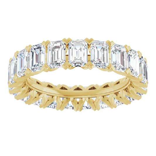 14K Yellow Gold Lab-Grown Diamond Eternity Band – 5 1/3 CTW (Size 7)