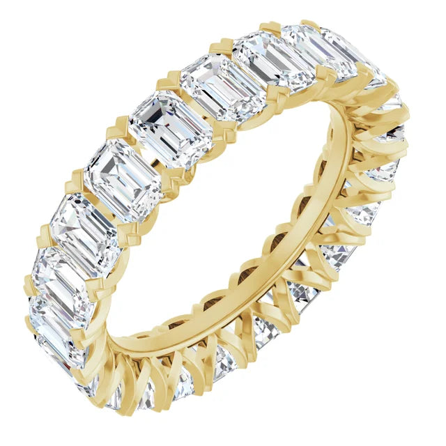 14K Yellow Gold Lab-Grown Diamond Eternity Band – 5 1/3 CTW (Size 7)