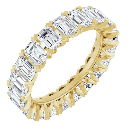 14K Yellow Gold Lab-Grown Diamond Eternity Band – 5 1/3 CTW (Size 7)