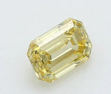 0.25ct Emerald Lab Grown Diamond (Colour Fancy Intense Yellow, Clarity VS1, IGI Certified)