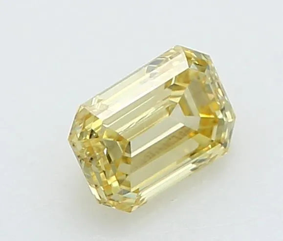 0.25ct Emerald Lab Grown Diamond (Colour Fancy Intense Yellow, Clarity VS1, IGI Certified)