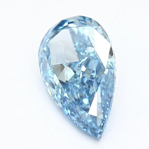 1.37ct Pear Lab Grown Diamond (Colour Fancy Vivid Blue, Clarity VVS2, IGI Certified)