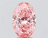 4.06ct Oval Lab Grown Diamond (Colour Fancy Vivid Pink, Clarity VS1, IGI Certified)