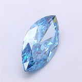 1.53ct Marquise Lab Grown Diamond (Colour Fancy Vivid Blue, Clarity VVS1, IGI Certified)