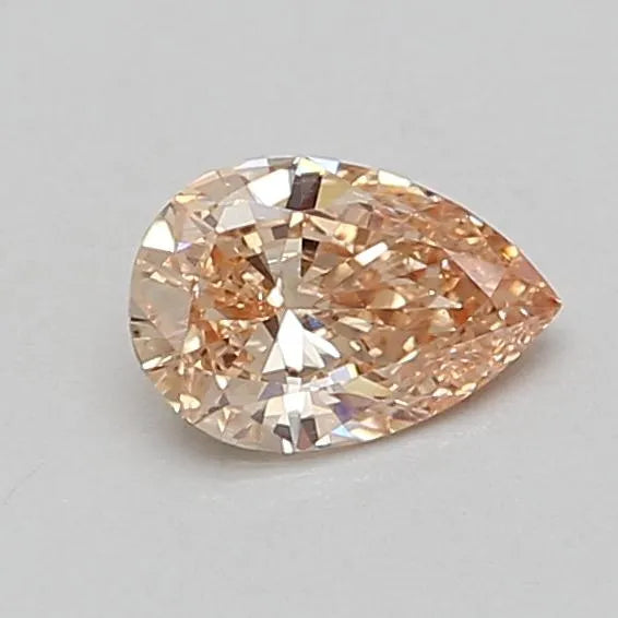 0.62ct Pear Lab Grown Diamond (Colour Fancy Pinkish Brown, Clarity VS1, IGI Certified)