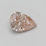 0.55ct Pear Lab Grown Diamond (Colour Fancy Brownish Pink, Clarity VS1, IGI Certified)