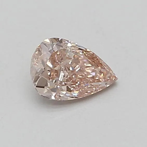 0.55ct Pear Lab Grown Diamond (Colour Fancy Brownish Pink, Clarity VS1, IGI Certified)