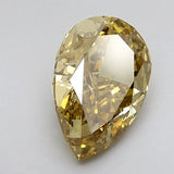 2.80ct Pear Lab Grown Diamond (Colour Fancy Intense Yellow, Clarity VS1, Cut GD, IGI Certified)