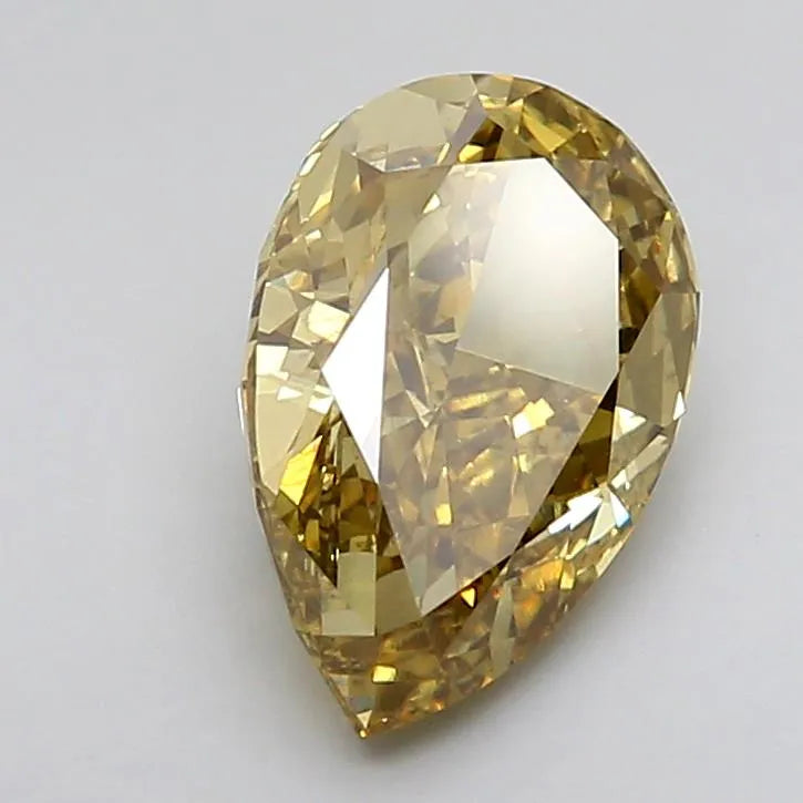 2.80ct Pear Lab Grown Diamond (Colour Fancy Intense Yellow, Clarity VS1, Cut GD, IGI Certified)