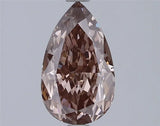 2.09ct Pear Lab Grown Diamond (Colour Fancy Brown, Clarity VS2, IGI Certified)