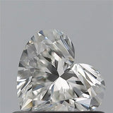 0.52ct Heart Natural Diamond (Colour G, Clarity VVS2, GIA Certified)