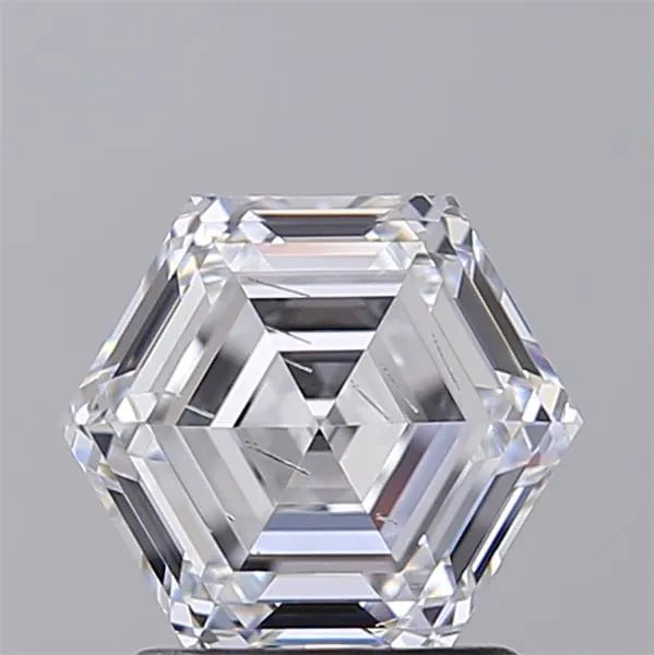 1.55ct Hexagonal Lab Grown Diamond (Colour D, Clarity SI2, IGI Certified)