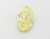0.52ct Oval Lab Grown Diamond (Colour Fancy Yellow, Clarity VS2, IGI Certified)