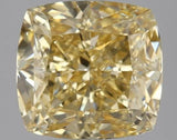 3.11ct Cushion modified Lab Grown Diamond (Colour Fancy Intense Yellow, Clarity VVS2, IGI Certified)