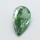 1.30ct Pear Lab Grown Diamond (Colour Fancy Vivid Green, Clarity VS1, IGI Certified)