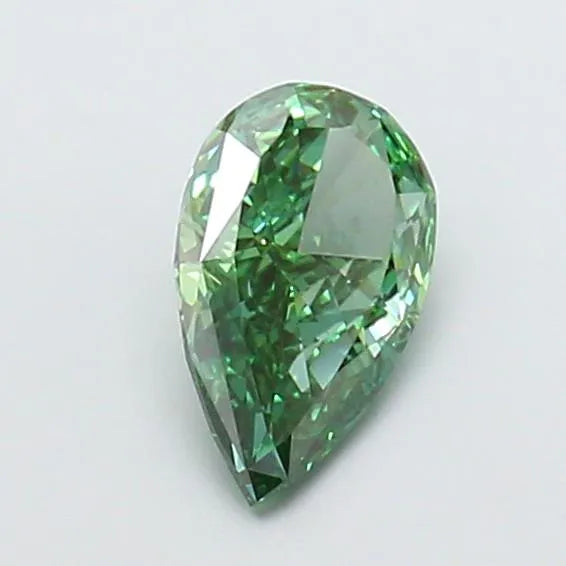 1.30ct Pear Lab Grown Diamond (Colour Fancy Vivid Green, Clarity VS1, IGI Certified)