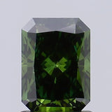 1.17ct Radiant Lab Grown Diamond (Colour Fancy Deep Green, Clarity VS2, IGI Certified)