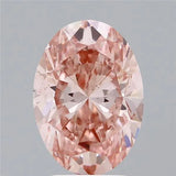 3.01ct Oval Lab Grown Diamond (Colour Fancy Vivid Pink, Clarity VS2, IGI Certified)